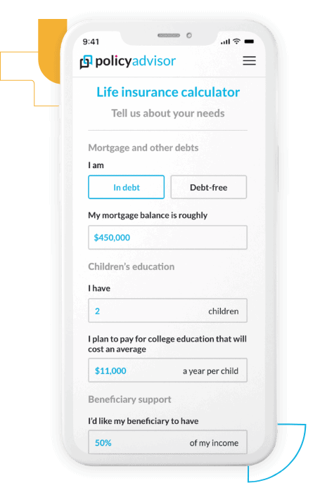 Life insurance calculator